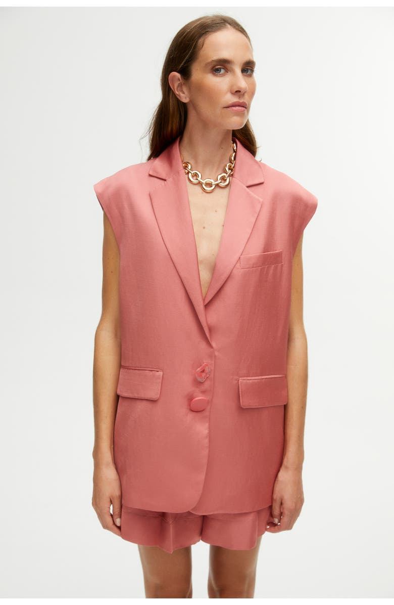 Nocturne Lapel Collar Vest, Main, color,