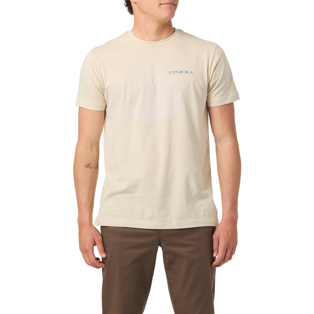 O'neill Stacked Cotton Graphic T-shirt In Brown