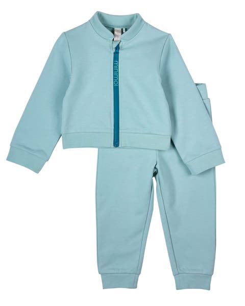 2 Piece Kids Cotton Rich Full Zip Jacket and Pants Set (Toddler)