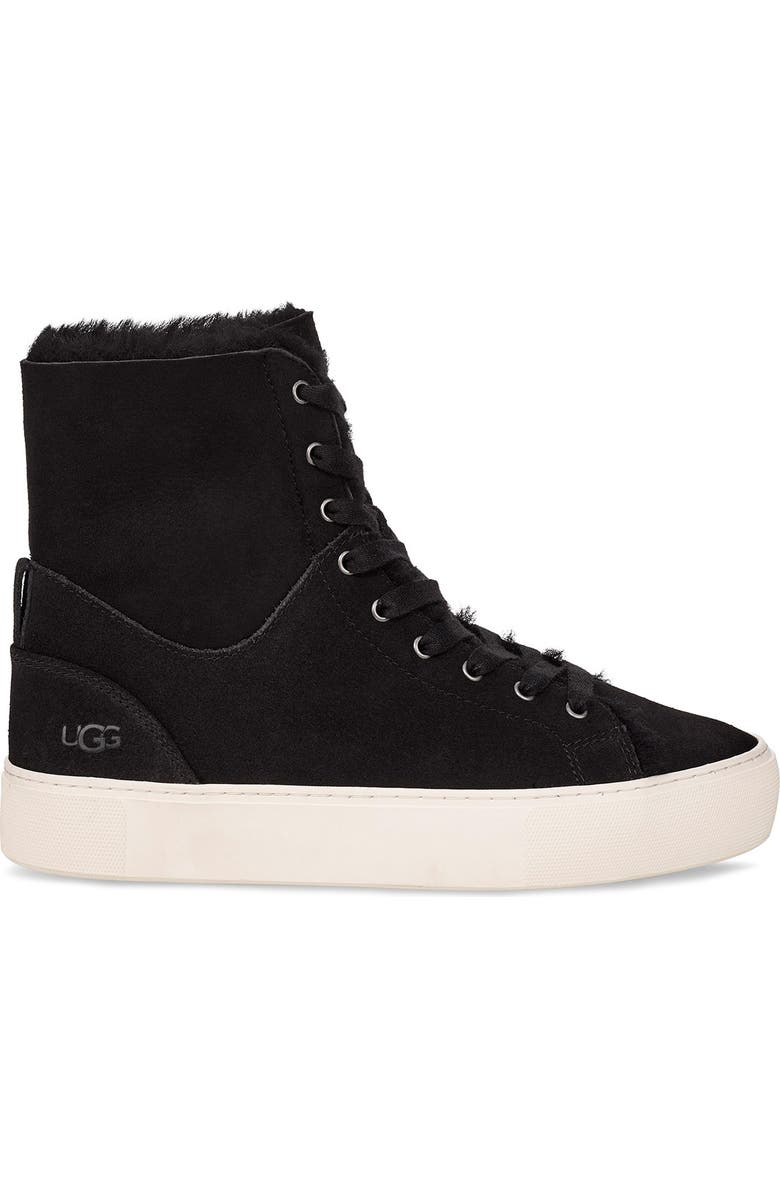 UGG<sup>®</sup> Beven Genuine Shearling High Top Sneaker, Alternate, color,