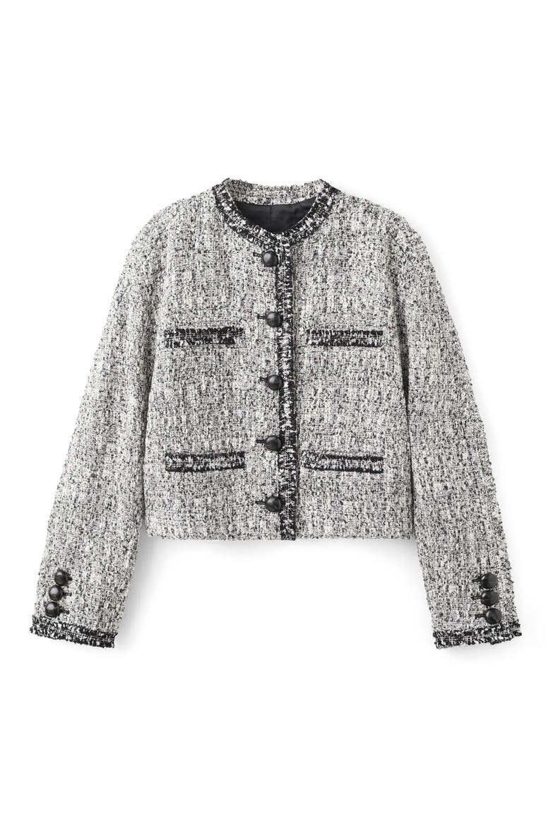 Tweed Jacket, Alternate, color, BLACK