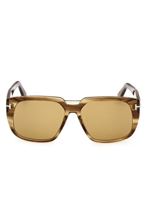 56mm Square Sunglasses