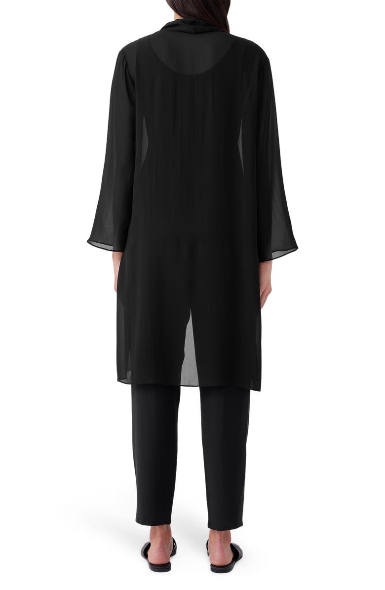 Eileen Fisher Sheer Silk Georgette Jacket, Alternate, color,