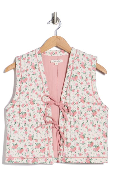 Floral Quilted Vest