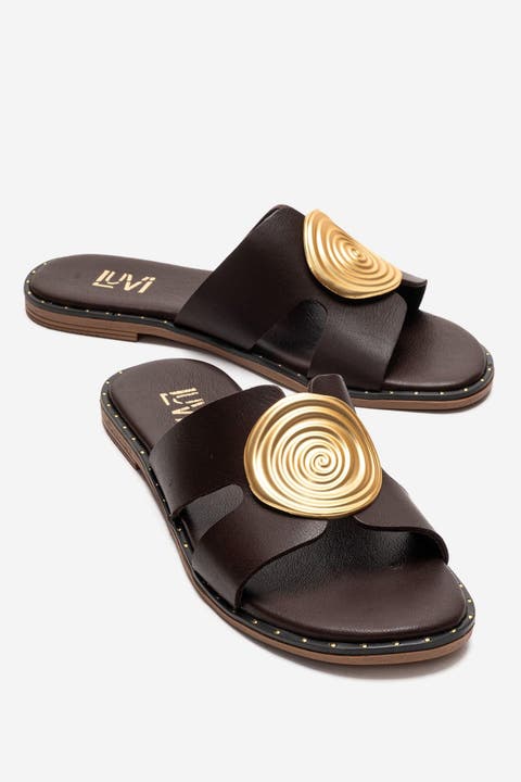 Nolita Leather Slide Sandal