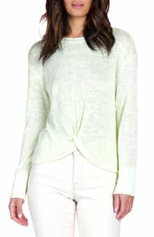 Sanctuary Knot Waist Long Sleeve Top