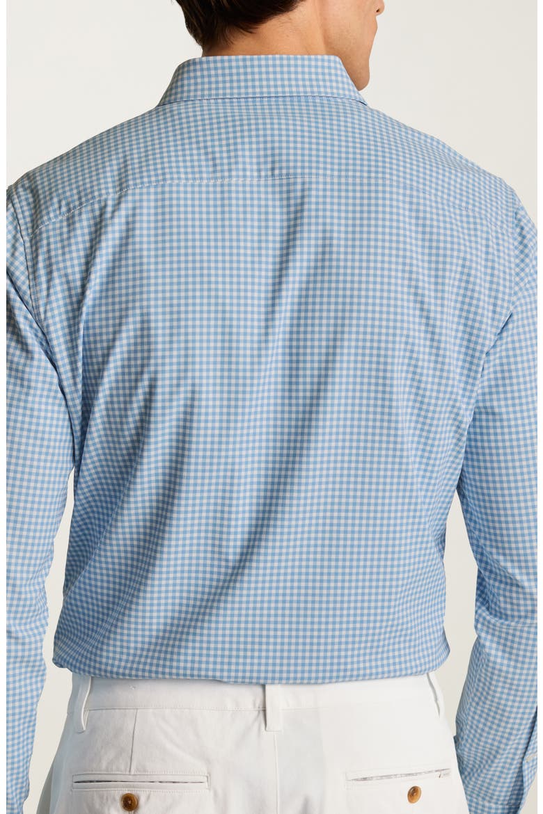 Raleigh Gingham Performance Button Down Shirt, Alternate, color, BLUE RALEIGH GINGHAM