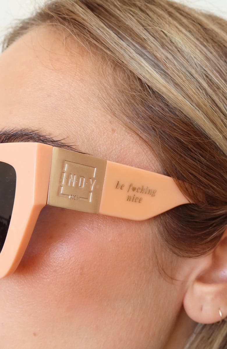 INDY Lainey Square Polarized Sunglasses, Alternate, color, Pantone