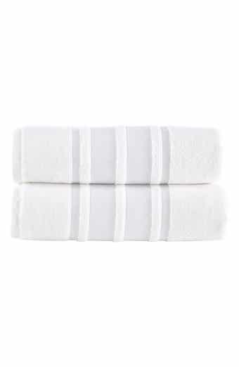 Brooks Brothers Contrast Boarder 2-Piece Towel Set
