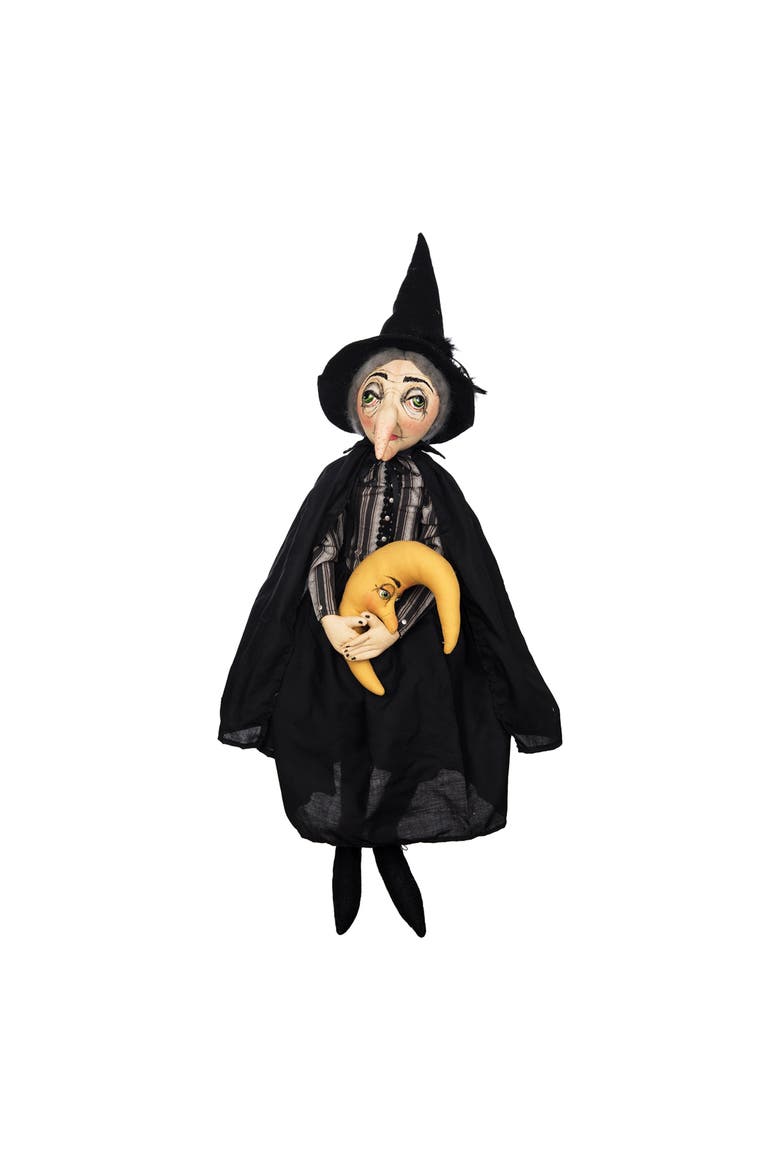 Viviana Witch Joe Spencer Gathered Traditions Halloween Figurine 40", Main, color, Black