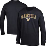 Champion Men's Champion  Black Vanderbilt Commodores Arch Over Logo Long Sleeve T-Shirt