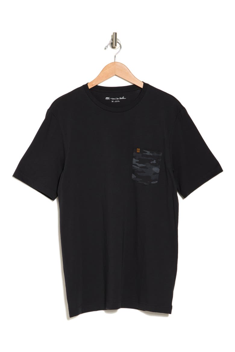 Thirteen Below Crewneck Pocket T-Shirt, Alternate, color, BLACK