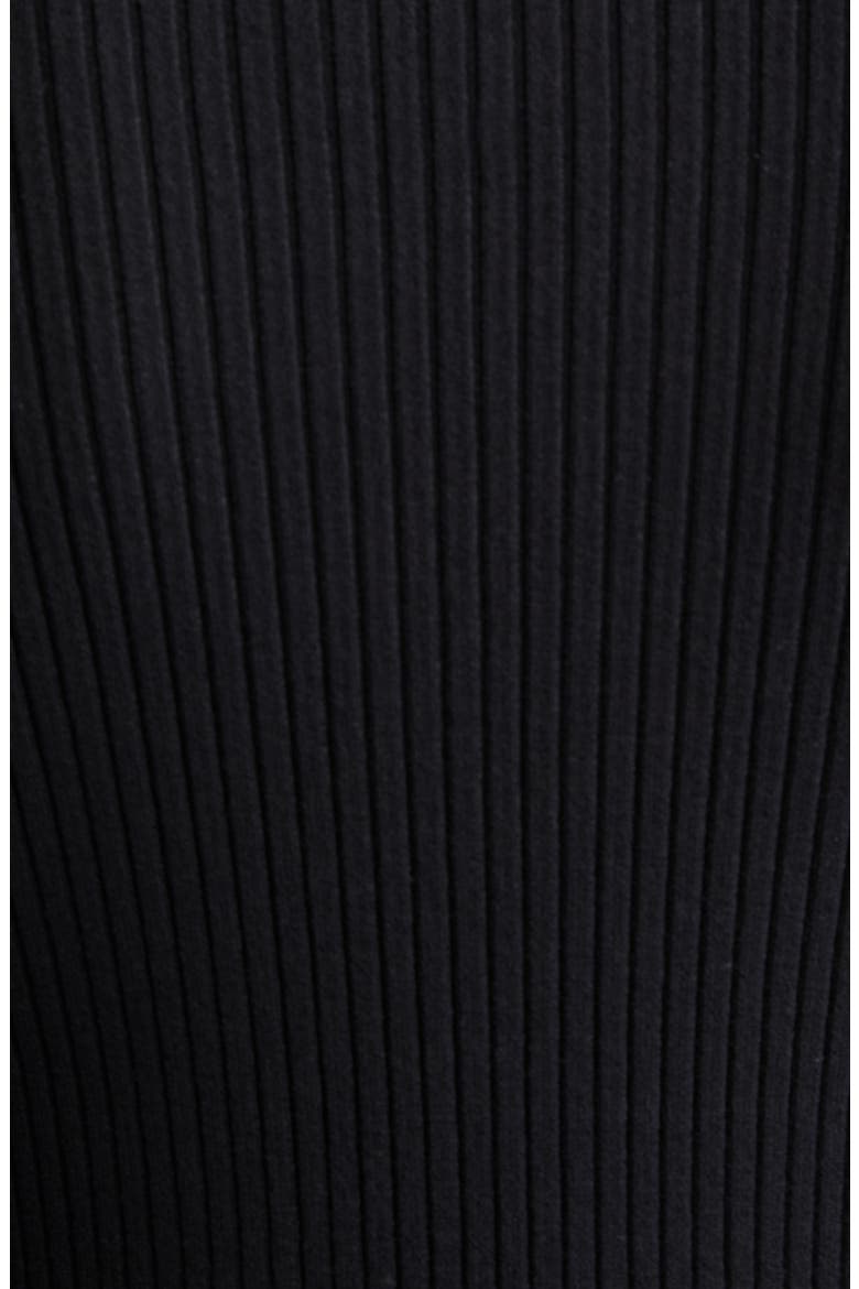 Rib Double Zip Cardigan, Alternate, color, BLACK