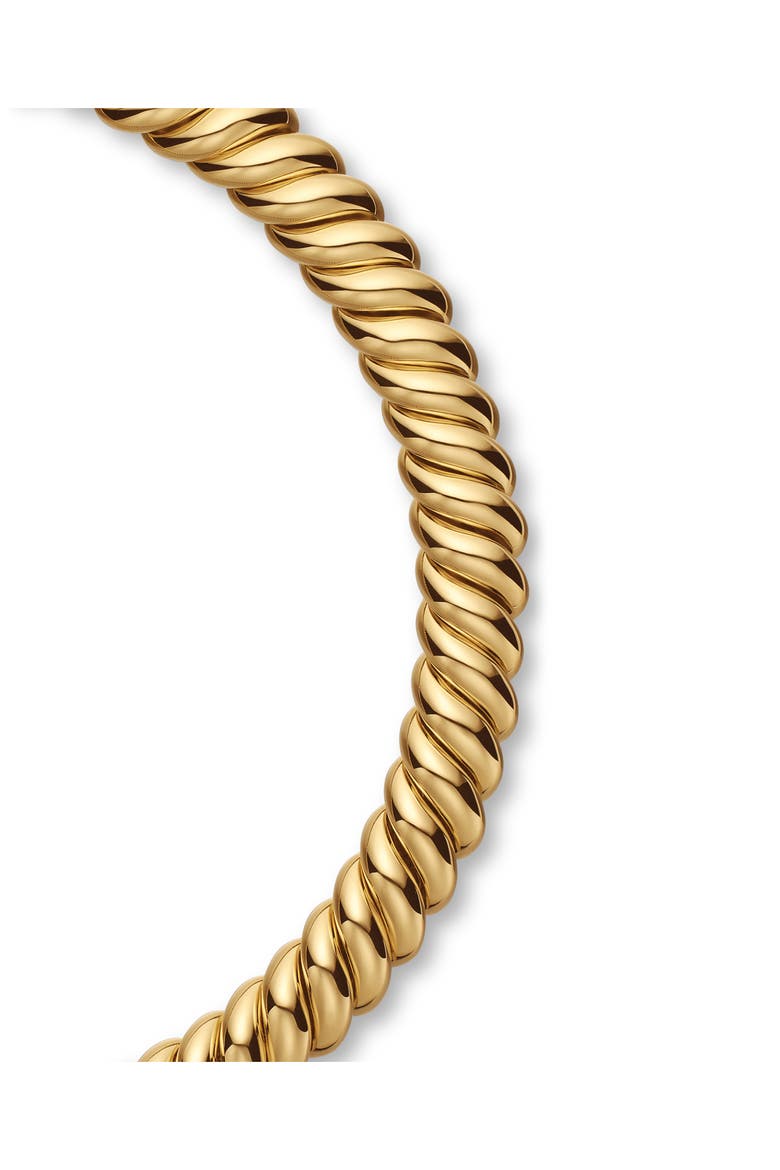 Sculpted Cable Necklace in 18K Yellow Gold, 14mm, Alternate, color, 18K YELLOW GOLD