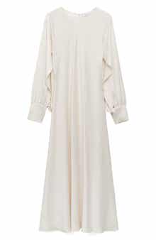 Split Sleeve A-Line Dress