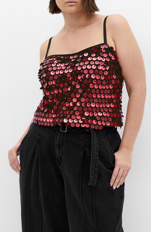 City Chic Disco Paillette Sequin Camisole