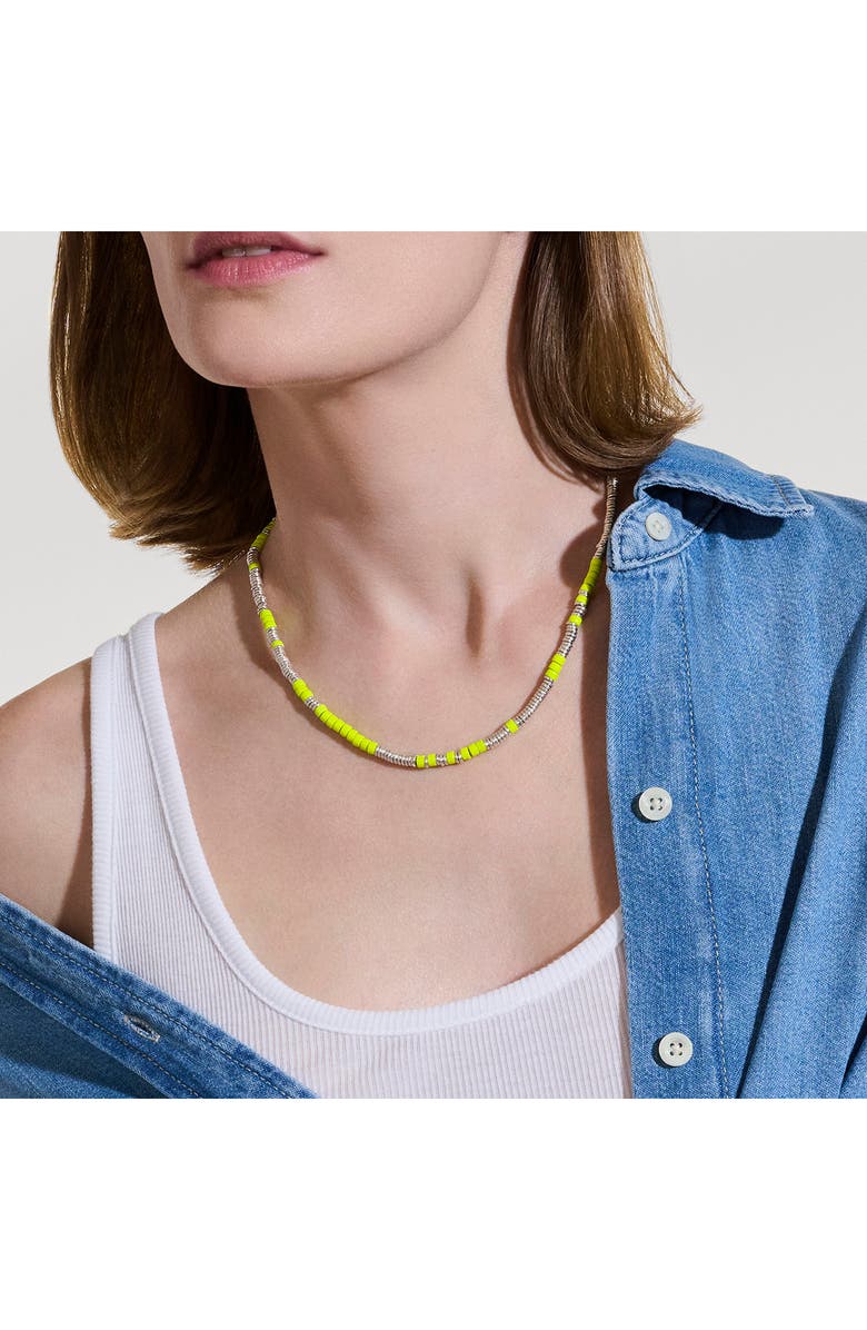 John Hardy Heishi Necklace, Alternate, color, Silver/ Yellow