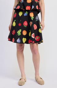 JACQUIE THE LABEL Melody Print Poplin Skirt