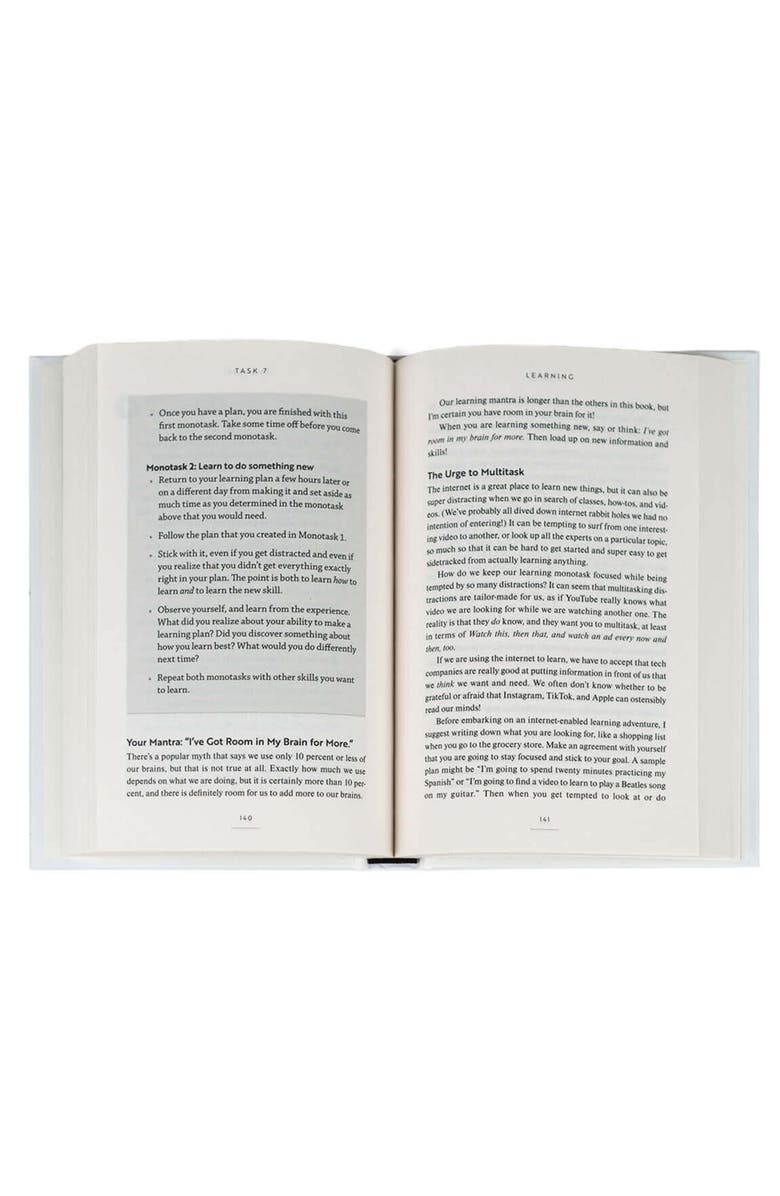 Juniper Books The Twelve Monotasks Do One Thing at a Time to Do Everything Better, Alternate, color, White