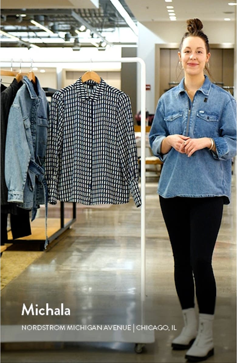 Woven Button Front Shirt, sales video thumbnail