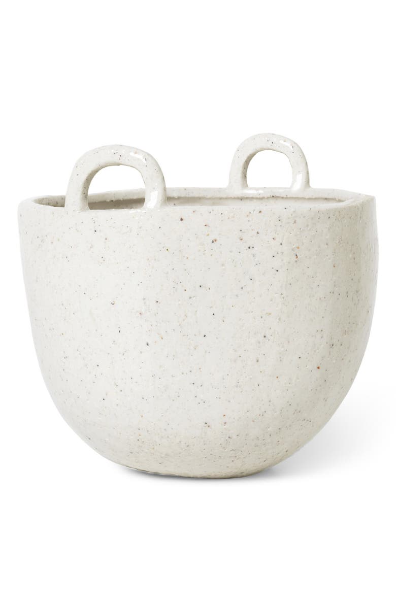 ferm LIVING Speckled Stoneware Planter, Main, color,