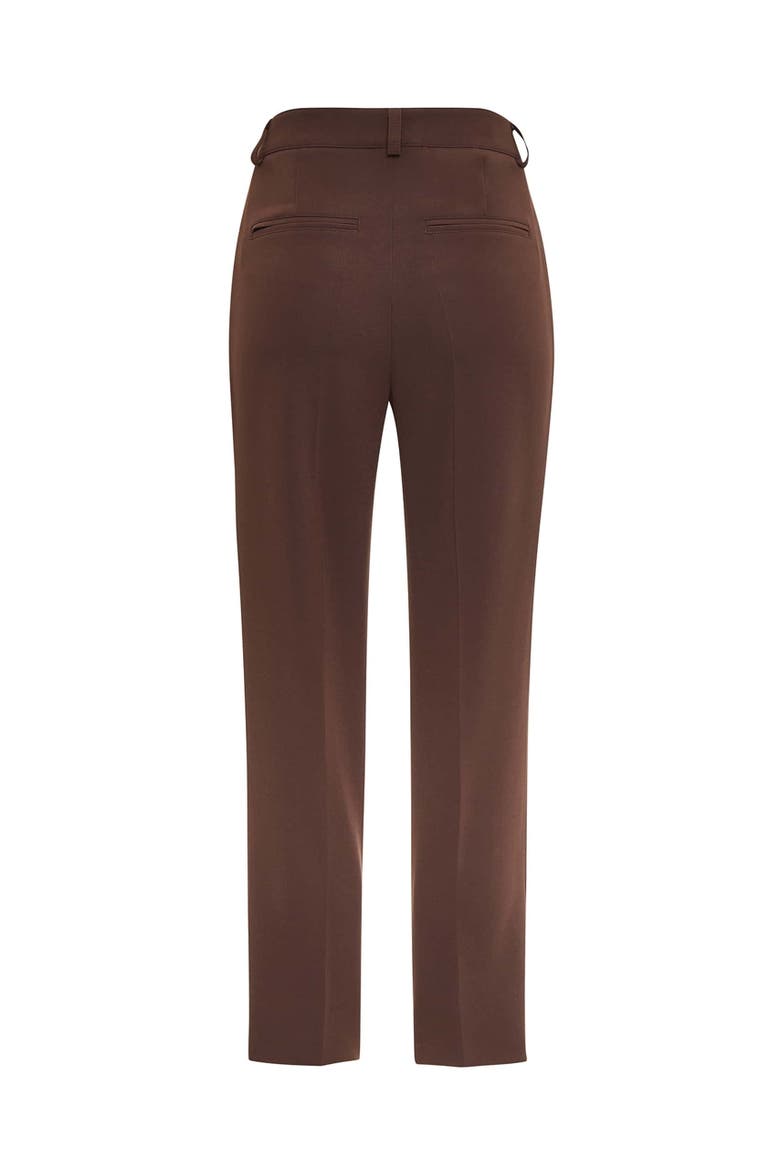 Travel Save Front Zip Slim Pant, Alternate, color, Brown