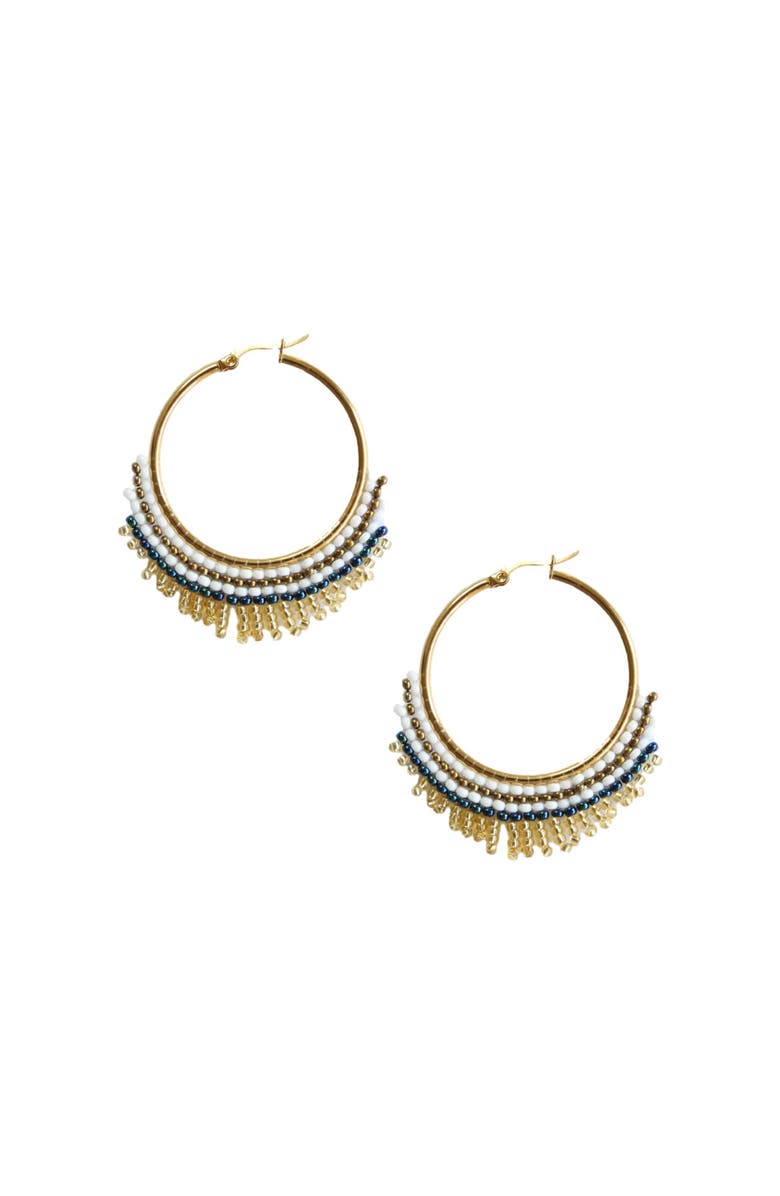 Fosterie Armada Hoop Embera Earrings, Main, color, Multi