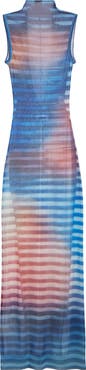 Jean Paul Gaultier Air Print Mesh Body-Con Dress
