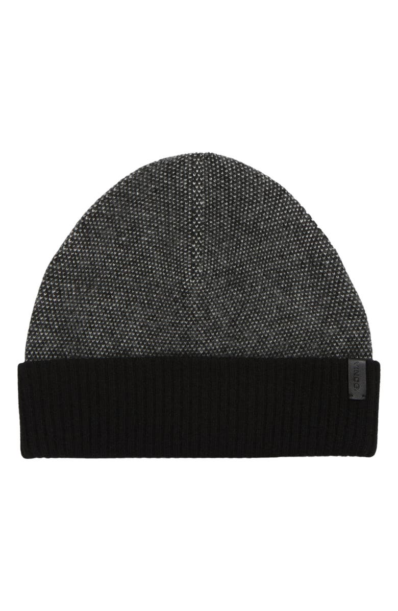 Vince Birdseye Cashmere Cuff Beanie, Main, color,
