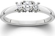 Bliss Diamond 1/4 Ct Three Stone Lab Grown Diamond Engagement Ring 10k Gold
