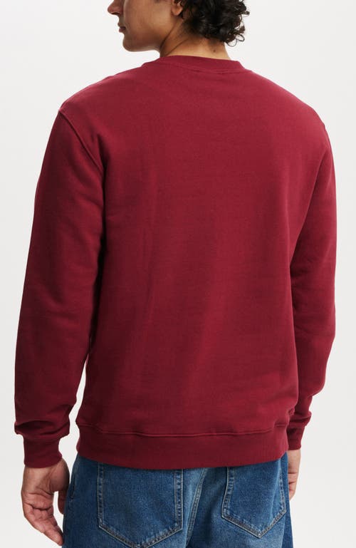 COTTON ON COTTON ON GRAPHIC CREW FLEECE 