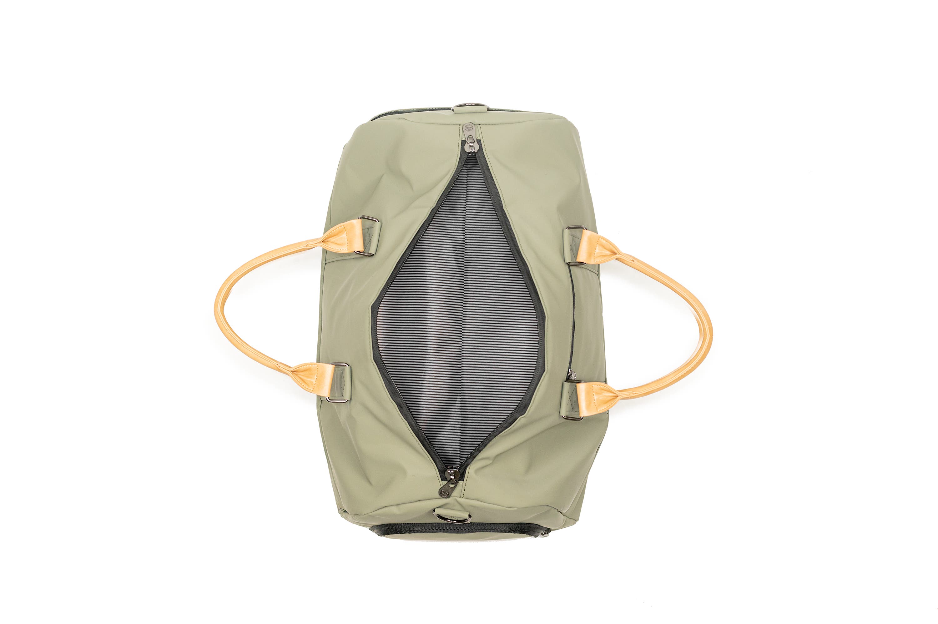 PKG Cottage Life Bishop 42L Recycled Duffel Bag, Alternate, color, Green/Light Tan