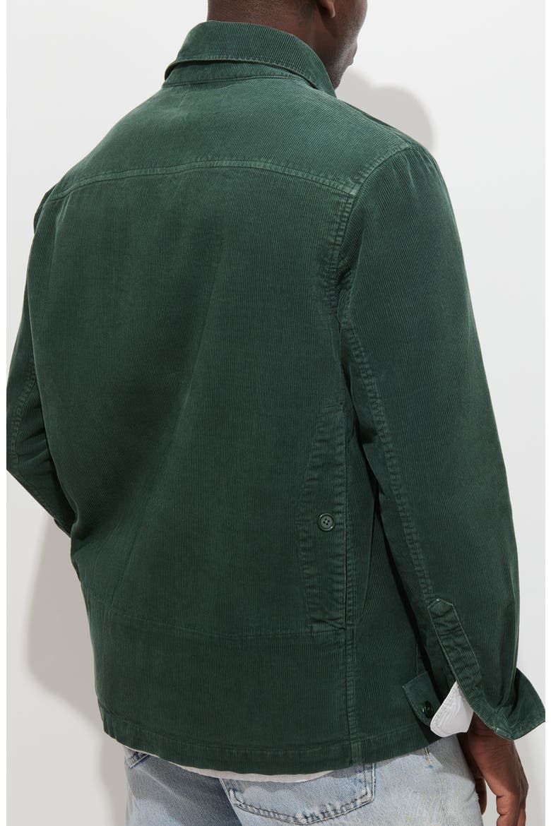Garment Dyed Corduroy Work Jacket, Alternate, color, EVERGREEN