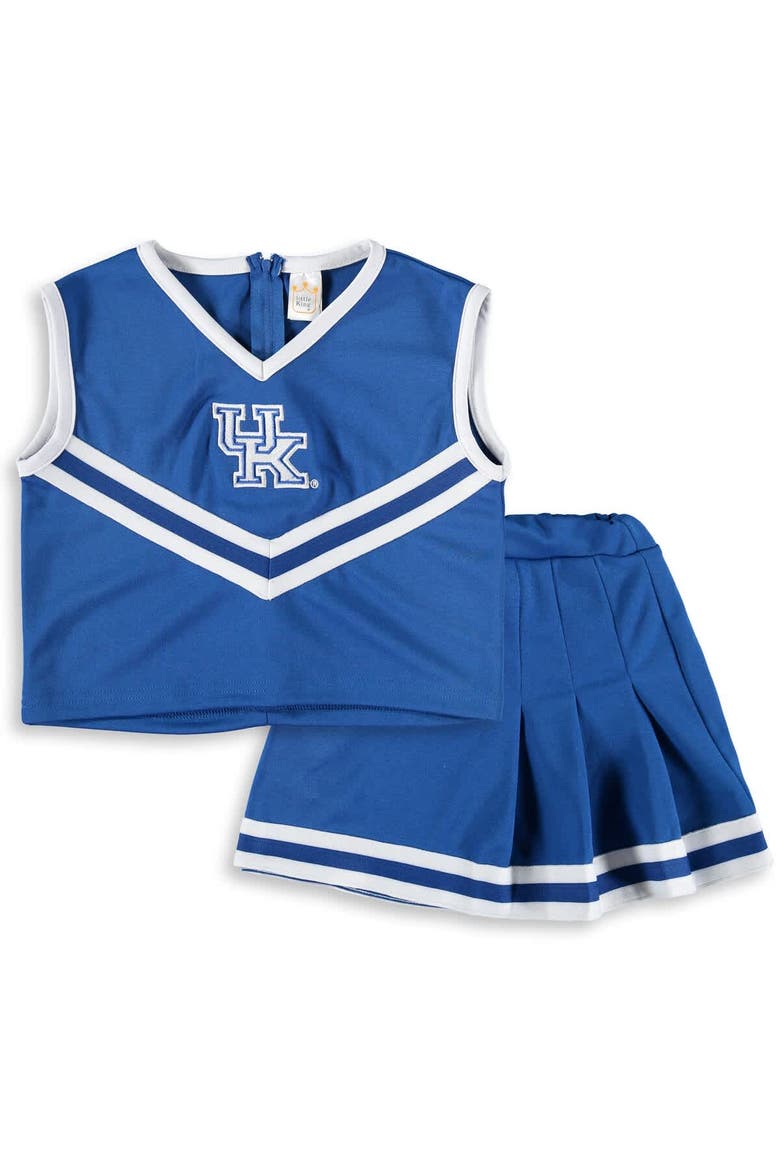 Girls Youth Royal Kentucky Wildcats Two-Piece Cheer Set, Alternate, color, Royal