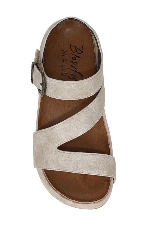Shop Blowfish Malibu Isabel Platform Sandal In Cloud Faux Leather
