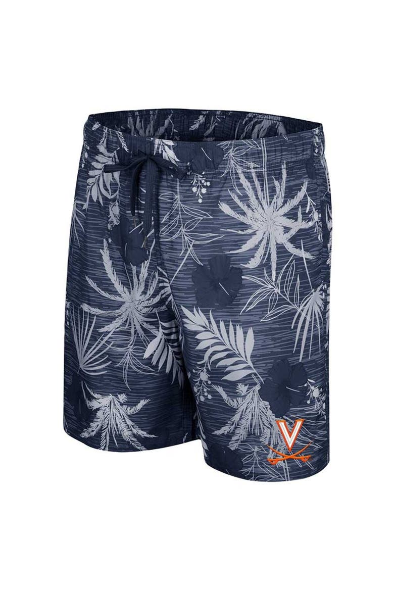 Men's Colosseum Navy Virginia Cavaliers What Else is New Swim Shorts, Alternate, color, Navy