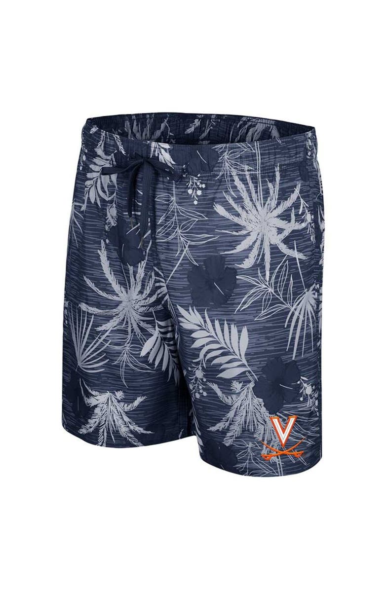 COLOSSEUM Men's Colosseum Navy Virginia Cavaliers What Else is New Swim Shorts, Alternate, color, Navy