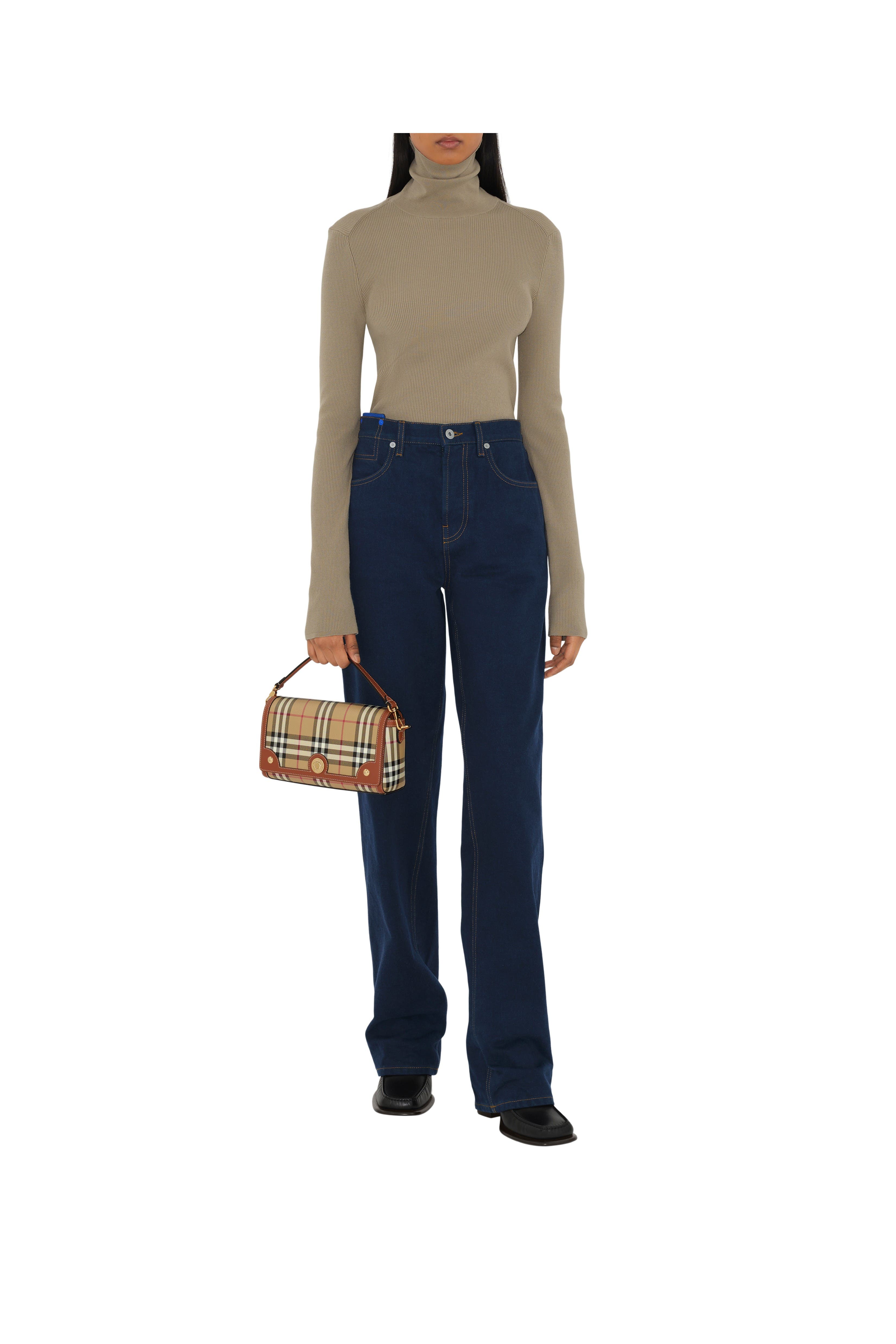 Burberry Top Handle Note Bag, Alternate, color, Briar Brown