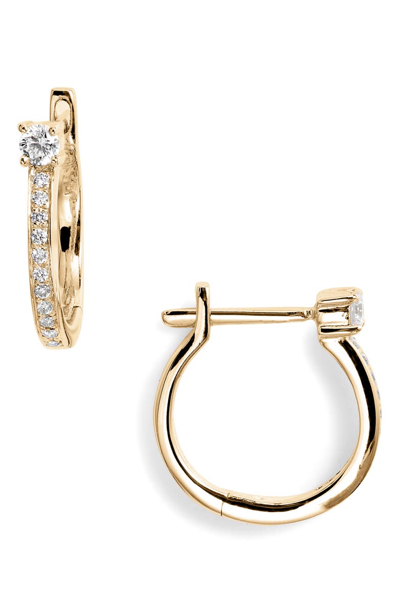 Bony Levy Diamond Hoop Earrings, Main, color, 