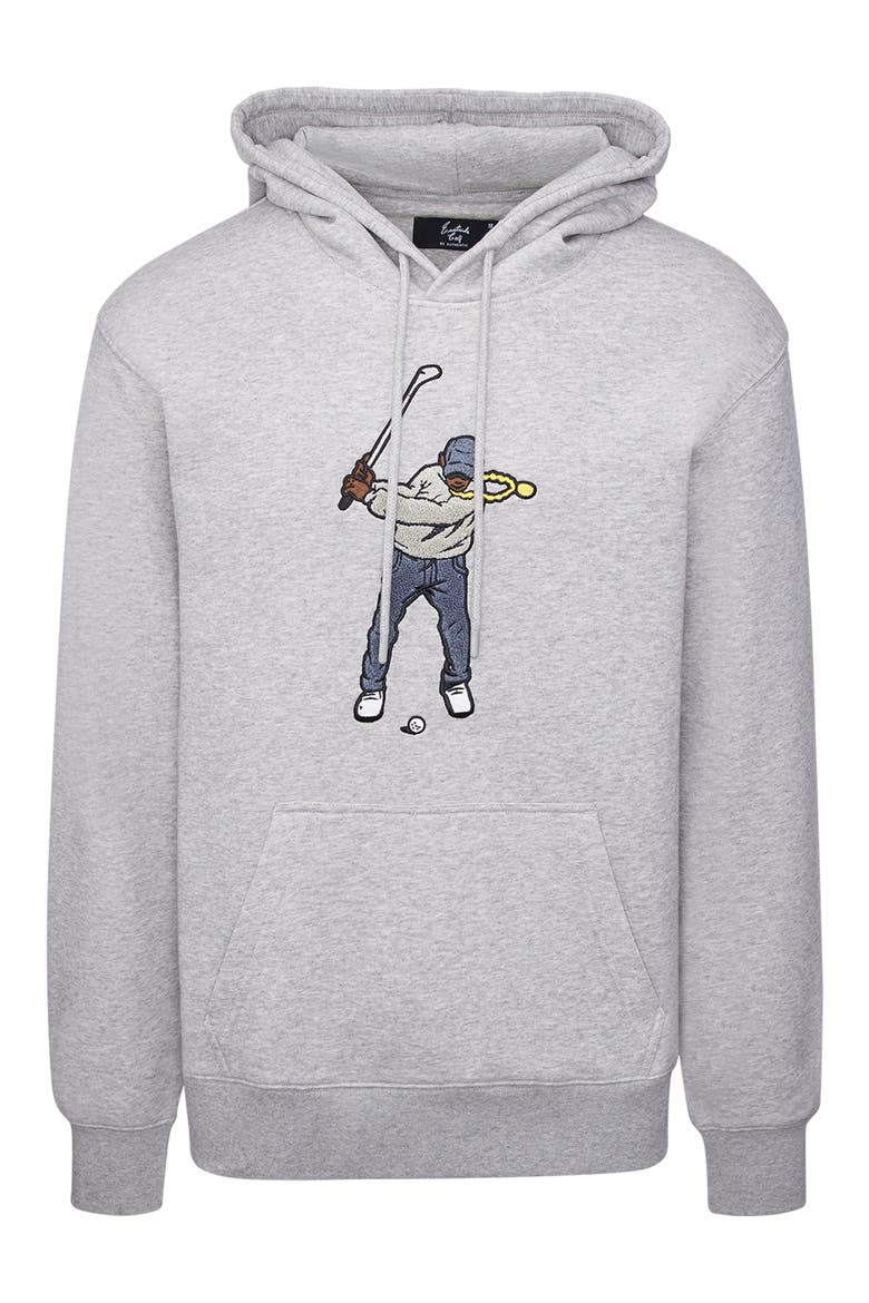 Swingman Core Fleece Hoodie, Alternate, color, HEATHER GREY
