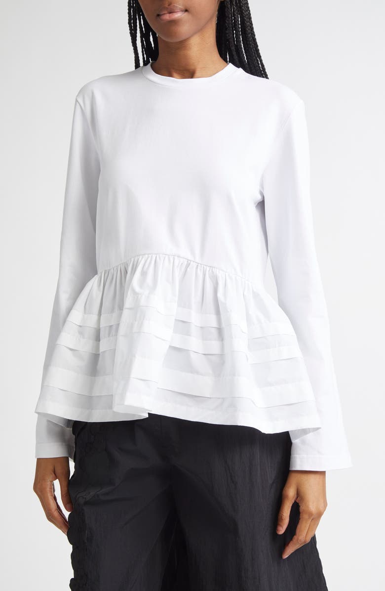 Cecilie Bahnsen Audrey Peplum Top, Alternate, color, 