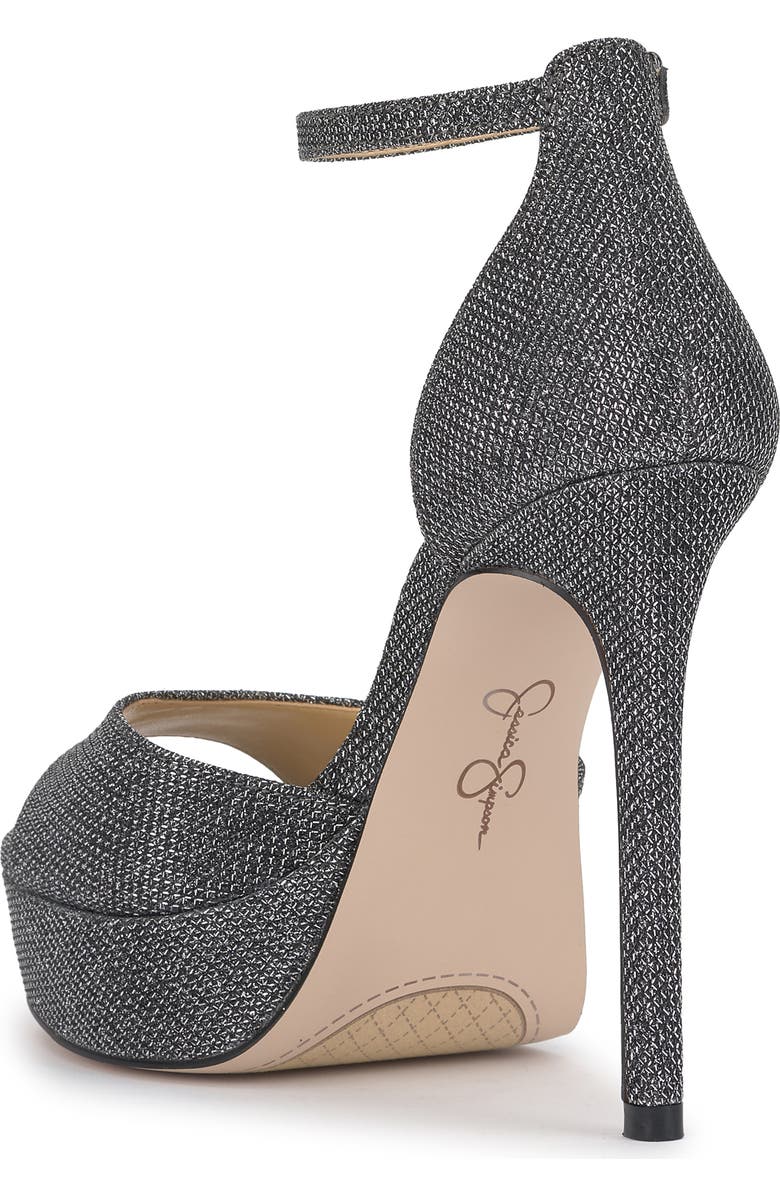 Jessica Simpson Sohilea Ankle Strap Platform Sandal, Alternate, color, Silver