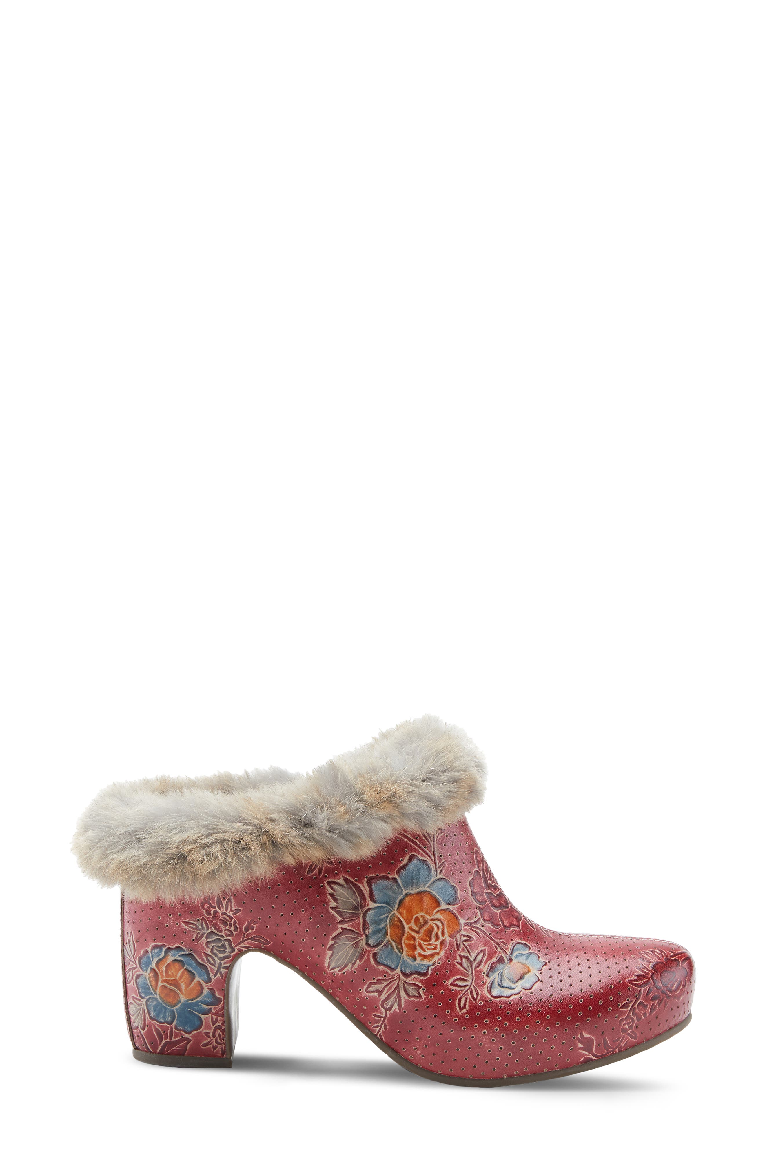 L'Artiste by Spring Step Janis Faux Fur Lined Clog, Alternate, color, 