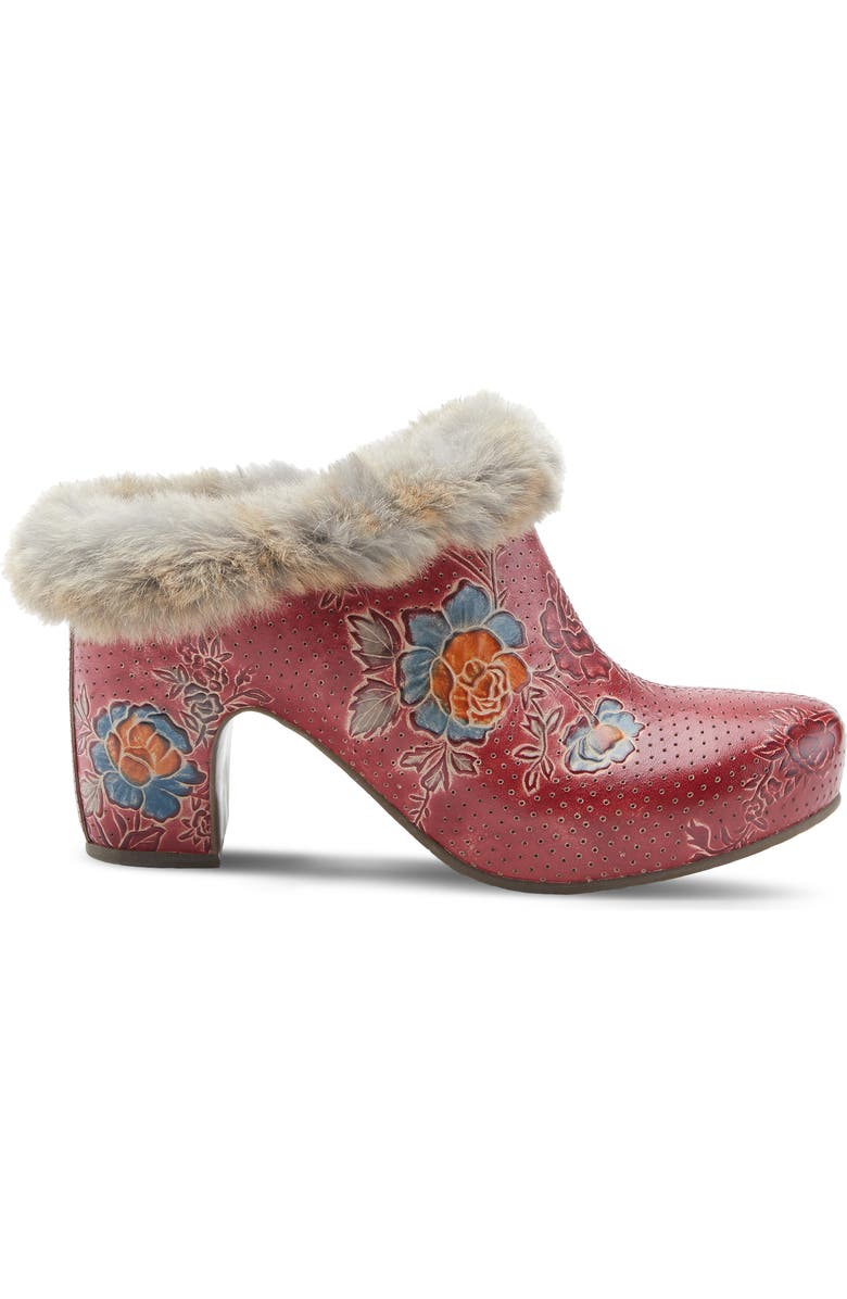 L'Artiste by Spring Step Janis Faux Fur Lined Clog, Alternate, color,