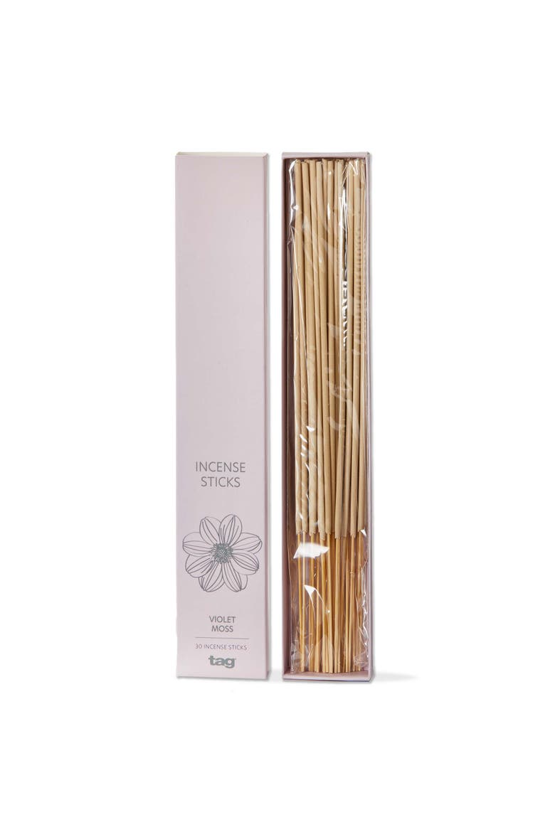 Violet Moss Incense Sticks Multicolor Air Freshener 30 Hours, Main, color, Beige
