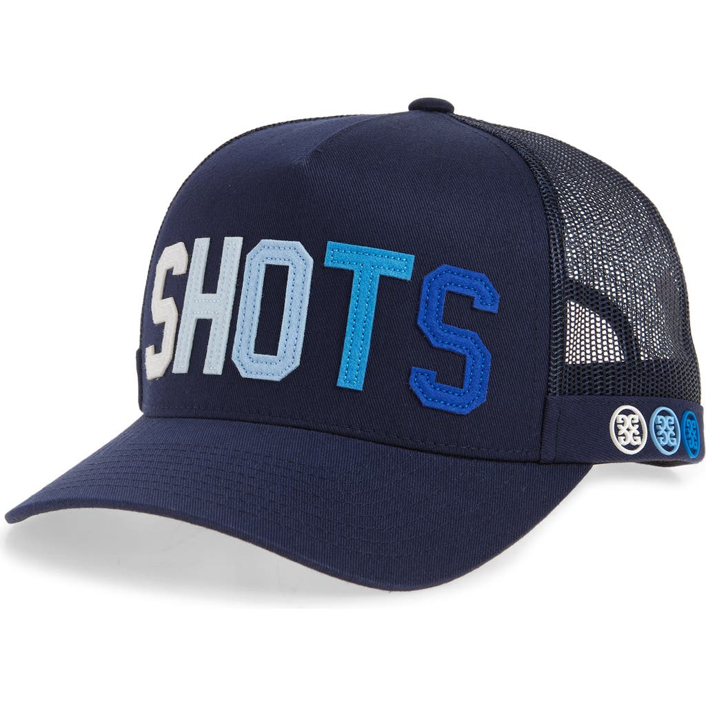 G/fore Shots Twill Trucker Hat In Twilight