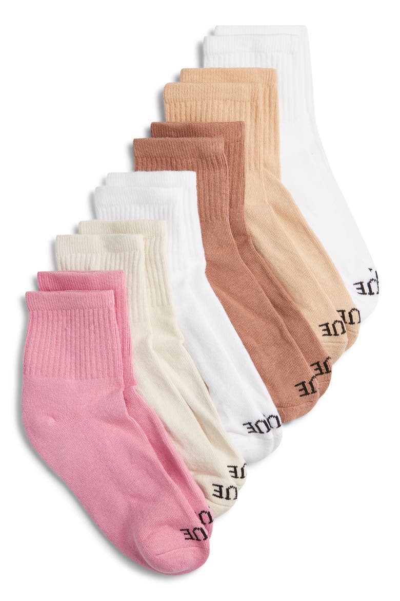 6-Pack Mini Crew Socks, Main, color, BEAUTY PACK