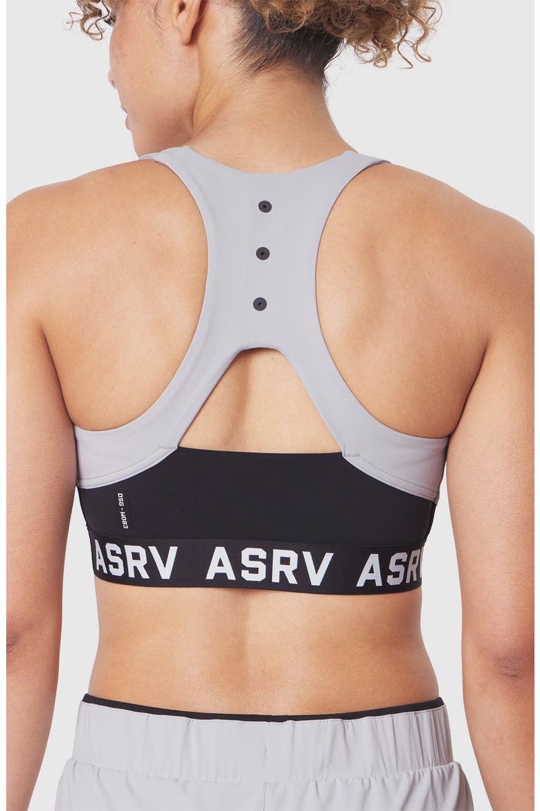 Lycra Adaptiv Racerback Sports Bra, Alternate, color, Slate Grey