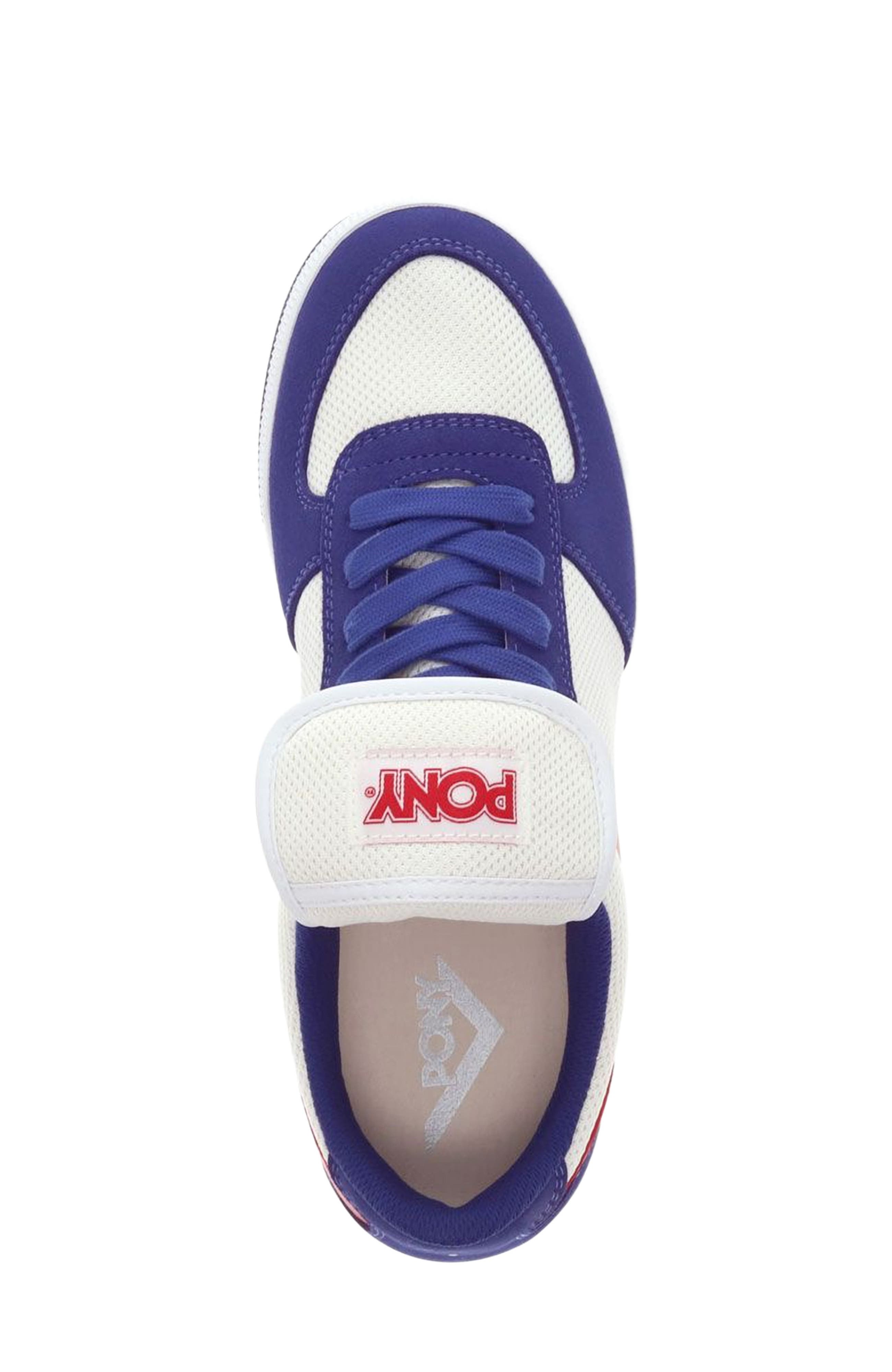 PONY Linebacker Archive Sneakers, Alternate, color, White/Blue/Red