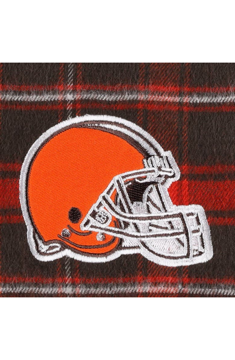 CONCEPTS SPORT Women's Concepts Sport Brown Cleveland Browns Plus Size Badge T-Shirt & Flannel Pants Sleep Set, Alternate, color, Brown